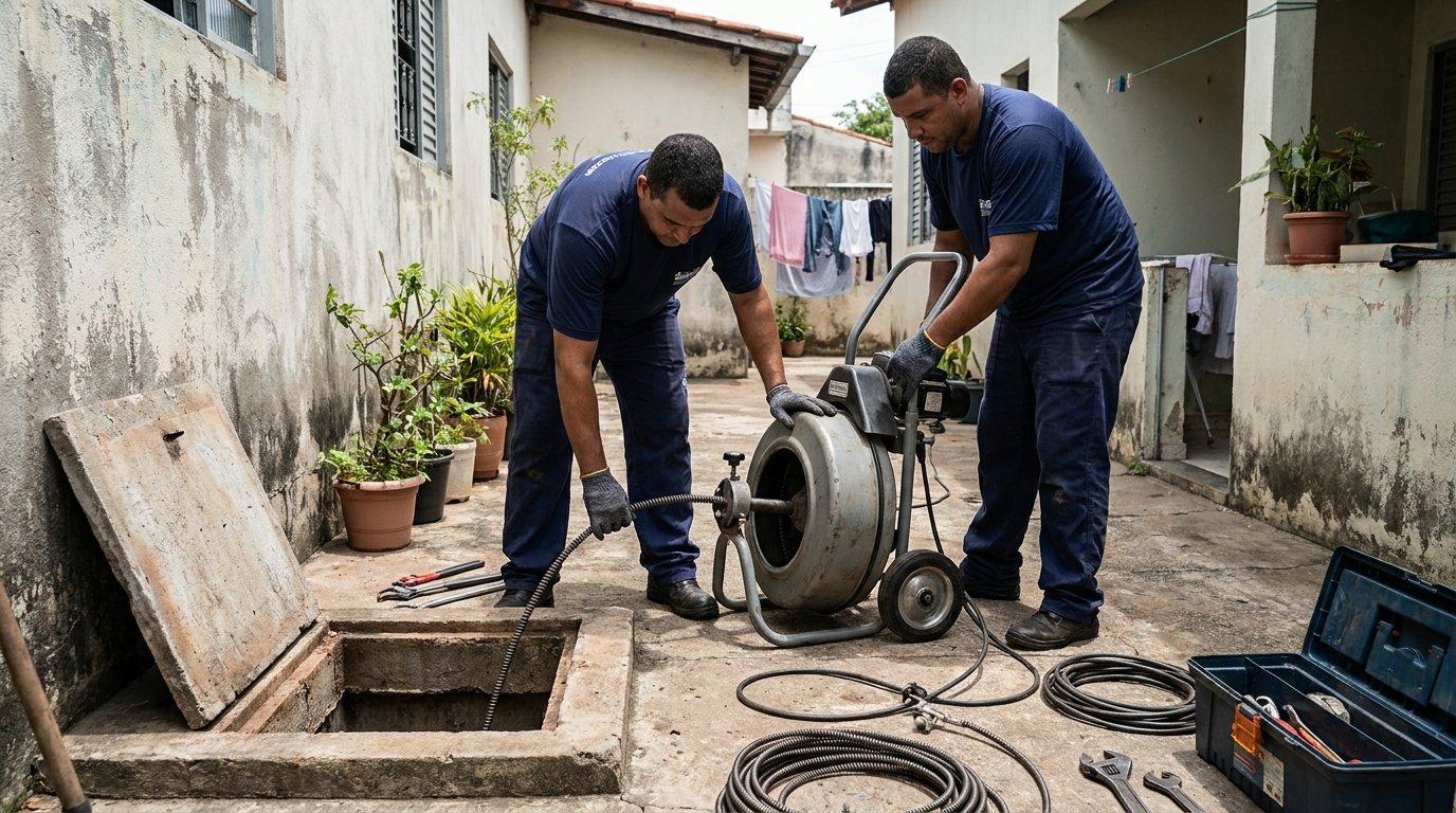 Desentupimento de esgoto em São José do Rio Preto-SP