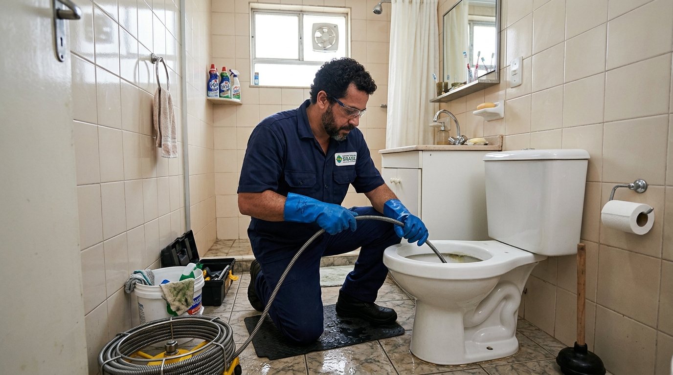 Desentupimento de vaso sanitário em São José do Rio Preto-SP