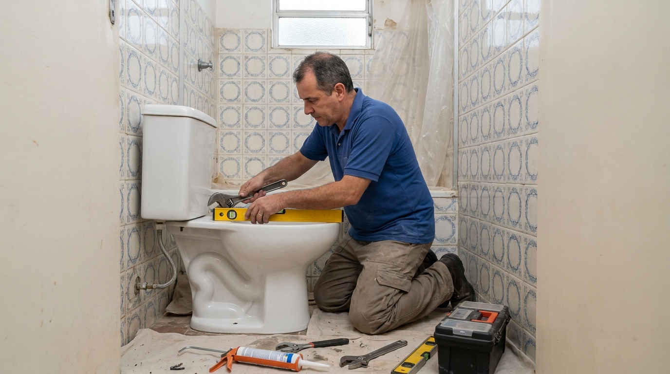 Fixação de vaso sanitário em São José do Rio Preto-SP