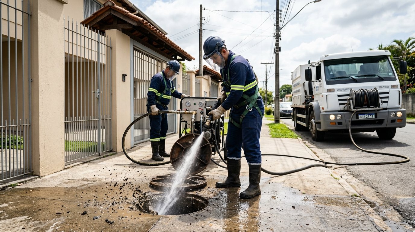 Jateamento hidráulico em São José do Rio Preto-SP